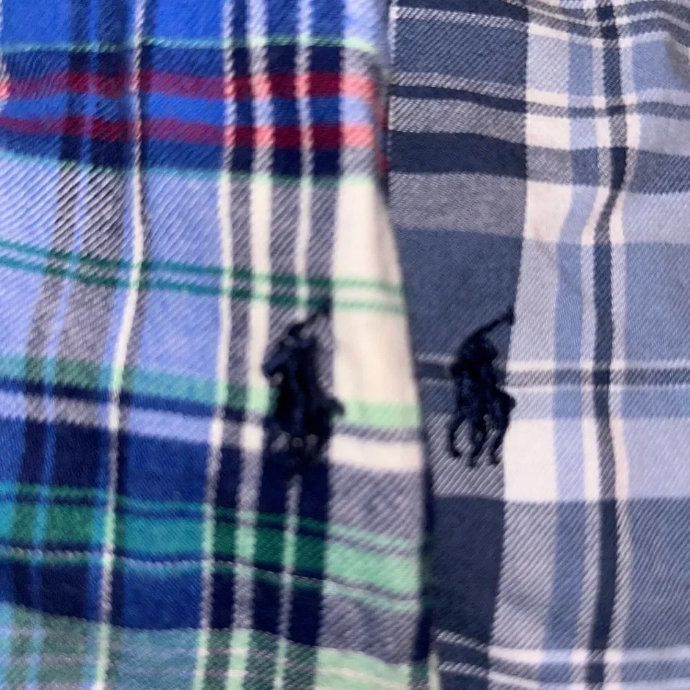 2 boys Ralph Lauren plaid button down shirts size 3T